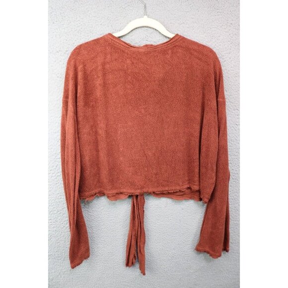 Free People Emma Henley Top-Belled Sleeves-Cropped-Size Medium - Picture 9 of 10